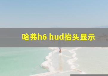 哈弗h6 hud抬头显示